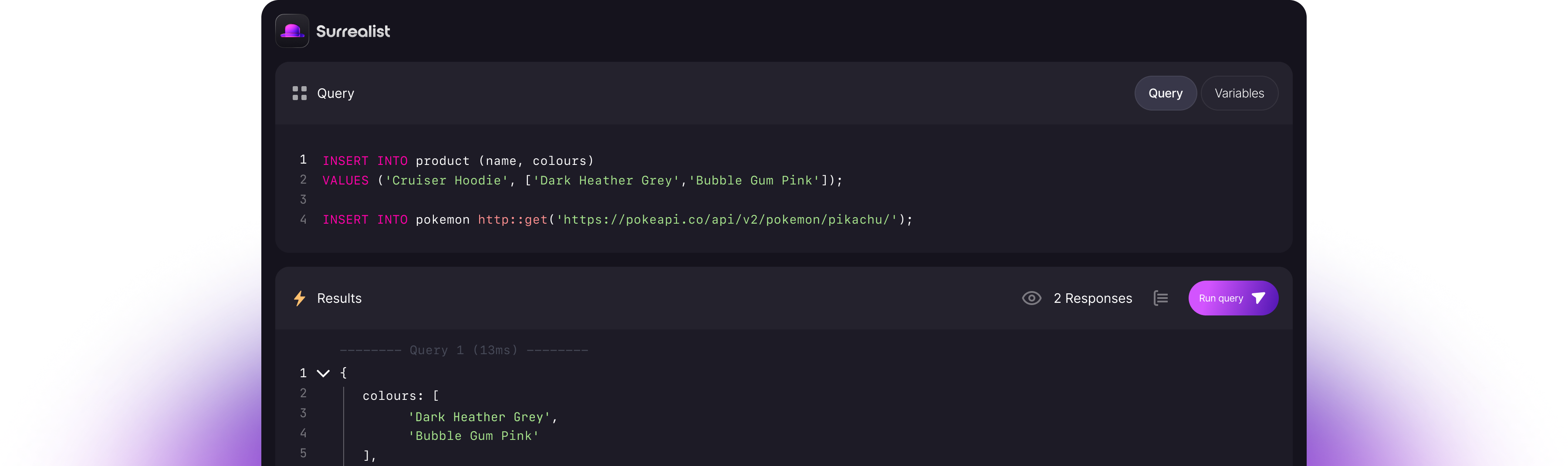 Surrealist hero illustration